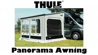 Thule Panorama Caravan Campervan or Motor home Awning 1st time set up [upl. by Reibaj741]