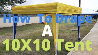 How To Decorate An Elegant 10x10 Tent Glam Design [upl. by Lad190]