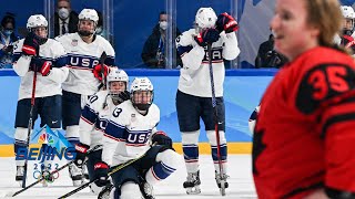 US rally falls short as Canada reclaims womens hockey gold  Winter Olympics 2022  NBC Sports [upl. by Ez]