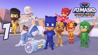 PJ Masks Power Heroes Mighty Alliance  THE CITY  Gameplay Part 1 [upl. by Carlo]