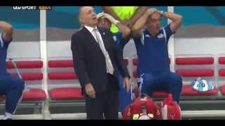 ★★★The Argentina Coach Alejandro Sabella  Funny Reaction After Higuain Miss Chance★★★ [upl. by Lacram]