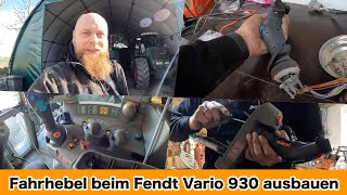 FarmVLOG590  Wir bauen den defekten Fahrhebel am Fendt Vario 930 aus [upl. by Allmon]