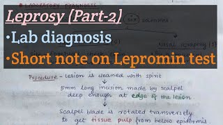 Leprosy Part2  Lab diagnosis of leprosy  Lepromin test short note  mformicrobiology108 [upl. by Enihpled]