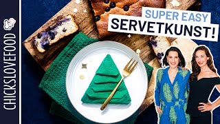 KERST SERVETTEN VOUWEN  CHICKSLOVEFOOD [upl. by Elsworth]