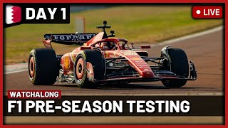 F1 Live 2024 Bahrain Testing Day 1 Watchalong  Live Timings  Commentary [upl. by Niu]