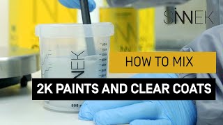 HOW TO MIX 2K PAINTS Primers and Clear Coats [upl. by Abel]