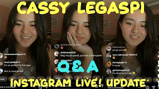 CASSY LEGASPI INSTAGRAM LIVE UPDATE  QampA WITH CASSY Feb 23 2021 [upl. by Shannan180]