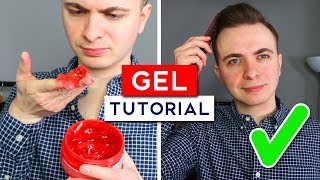 How To Use Hair Gel For Men  the best way to use hair gel [upl. by Ranger]