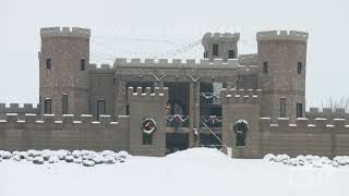 01072022 Versailles KY Gorgeous Castle surrounded by Kentucky Snow [upl. by Bergstrom]