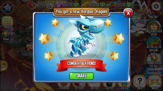 Dragon City Breeding Guide  How To Breed Verglas Dragon  Primal Dragon with Ice Dragon [upl. by Nasya]