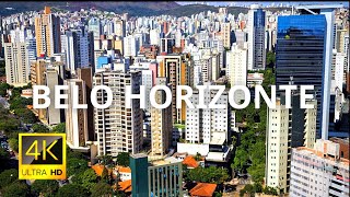 Belo Horizonte Brazil 🇧🇷 in 4K 60FPS ULTRA HD Video by Drone [upl. by Weinstein]