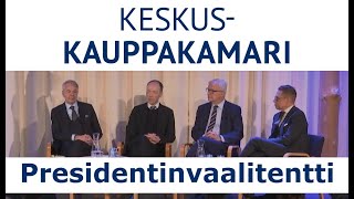 Keskuskauppakamarin vaalitentti 8122023  Presidentinvaalit 2024 [upl. by Purdum687]