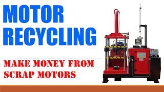 Electric Motor Recycling Machine MW 808II copper extractor WhatsApp 82 10 3198 5119 [upl. by Attalie896]