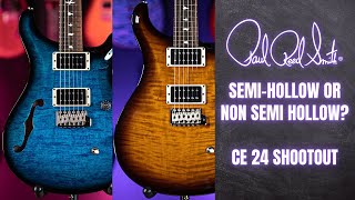 PRS CE 24 vs CE 24 SemiHollow  Do they sound any different [upl. by Revell]