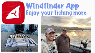 Using the Windfinder App to help choose where to go fishing [upl. by Branen]