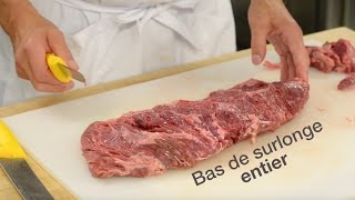 L’arrièreplan de la boucherie Bifteck de bas de surlonge bavette [upl. by Amjan]