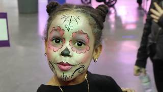 FamousTubeKIDS Cali Gets Her Face Painted [upl. by Askwith]