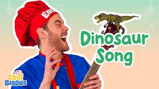 Dinosaur Song  Fossils  Herbivores Carnivores  T rex  Chef Bisous  Educational Videos for Kids [upl. by Veronika]