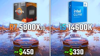 RYZEN 7 5800X3D vs INTEL i514600K  Test in 6 Games [upl. by Urbannal]