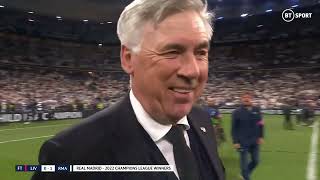 quotI am the record manquot Ancelotti on becoming the first manager to win four Champions League trophies [upl. by Willem]