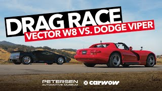 Vector W8 VS Dodge Viper  American Drag Race Special with Carwow [upl. by Goth]