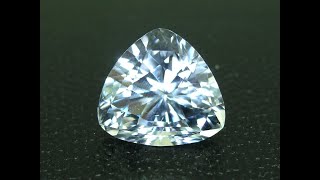 Natural Jeremejevite  11 Carat Trillion  GIT certified and Museum Piece [upl. by Wynn395]