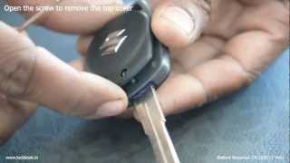 Replace Suzuki Key Battery [upl. by Chester]