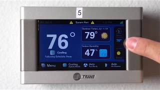 Trane XL 824850 Thermostat Tutorial [upl. by Martz]