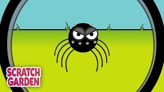 The Itsy Bitsy Spider  Nursery Rhyme Song  Scratch Garden [upl. by Leahcimdivad543]