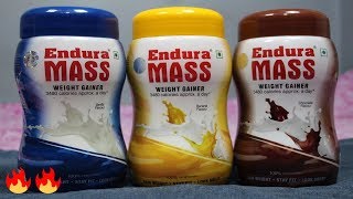 मोटे होने के लिए कैसे लेना चाहिए Endura Mass  Endura Mass Powder Review💪💪💪in Hindi [upl. by Jezrdna]