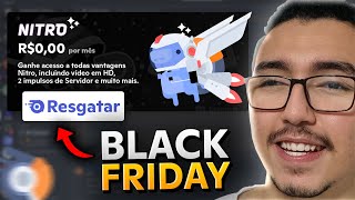 DISCORD dando 1 MÊS de NITRO GRÁTIS na BLACK FRIDAY SÓ RESGATAR [upl. by Lyrred79]