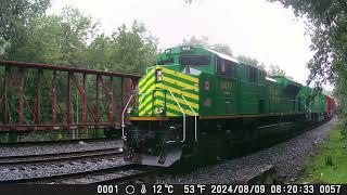 240811 North Facing Backyard Railcam Part2 [upl. by Burrton]