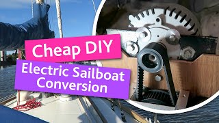 DIY Electric Sailboat Conversion for Under £500 660 [upl. by Aihsetel]