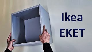 Ikea Eket  assembly and wall mounting [upl. by Ecilegna]