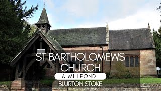 ST Bartholomews Church and Mill Pond in Blurton Stoke on Trent  Staffordshire [upl. by Yensehc]