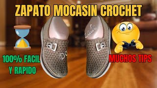 🌈❤️ ¿Cómo Aprender a Tejer un Mocasín de Crochet sin Experiencia Previa y con muchos TIPS [upl. by Aseuqram587]