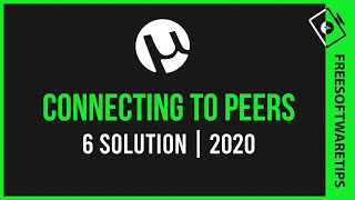 How to fix utorrent connecting to peers problem fix 6 Solution  20202021 [upl. by Schlesinger]