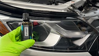 Protecting New Headlights with Vonixx V Light Headlight Ceramic Coating [upl. by Lyrahc]