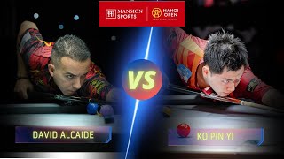 DAVID ALCAIDE VS KO PIN YI  LAST16  2024 HANOI OPEN billiards 9ballpool [upl. by Aihsoj]