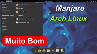 Manjaro Gnome Linux Distro Arch Linux para Iniciantes Bonito Rápido e Fácil de usar [upl. by Labors]