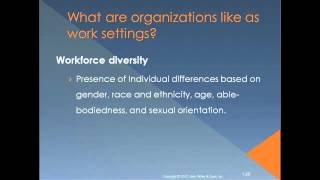 Introduction to Organizational Behavior Chapter 1 [upl. by Nnylsia]