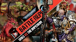 3000 POINTS Giant Ork Waaaagh vs Custodes amp Astra Militarum  Warhammer 40k Battle Report [upl. by Eseneg521]