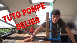 🌻 HAB COMMENT CONSTRUIRE UNE POMPE BELIER HYDRAULIQUE  TUTO [upl. by Knorring]