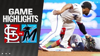 Cardinals vs Marlins Game Highlights 61824  MLB Highlights [upl. by Terzas]