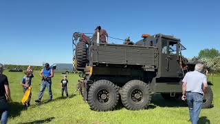 SCAMMELL EXPLORER RECOVERING SCANIA RUTLAND SHOW [upl. by Ahsas]