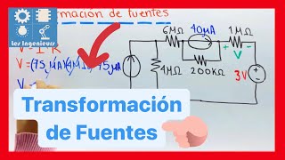 ✅TRANSFORMACIÓN de FUENTES Parte 2  PASO a PASO💯 ANÁLISIS de CIRCUITOS [upl. by Enal]