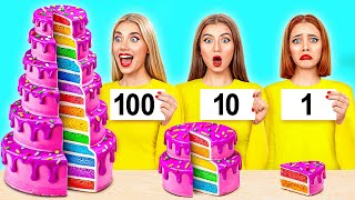 100 Layers of Food Challenge  Crazy Ideas To Cook by Multi DO Challenge [upl. by Refinnaej]