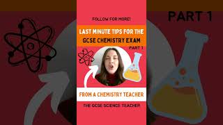 Tips the night before the GCSE Chemistry exam 😱 you can do it PART 1 freesciencelessons chem [upl. by Retep]