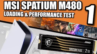 MSI SPATIUM M480 PS5 SSD Expansion Test 1 [upl. by Winfred27]