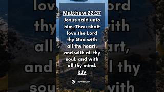 Share the Good News Bible Verse of the Day Matthew 2237 KJV [upl. by Avin]